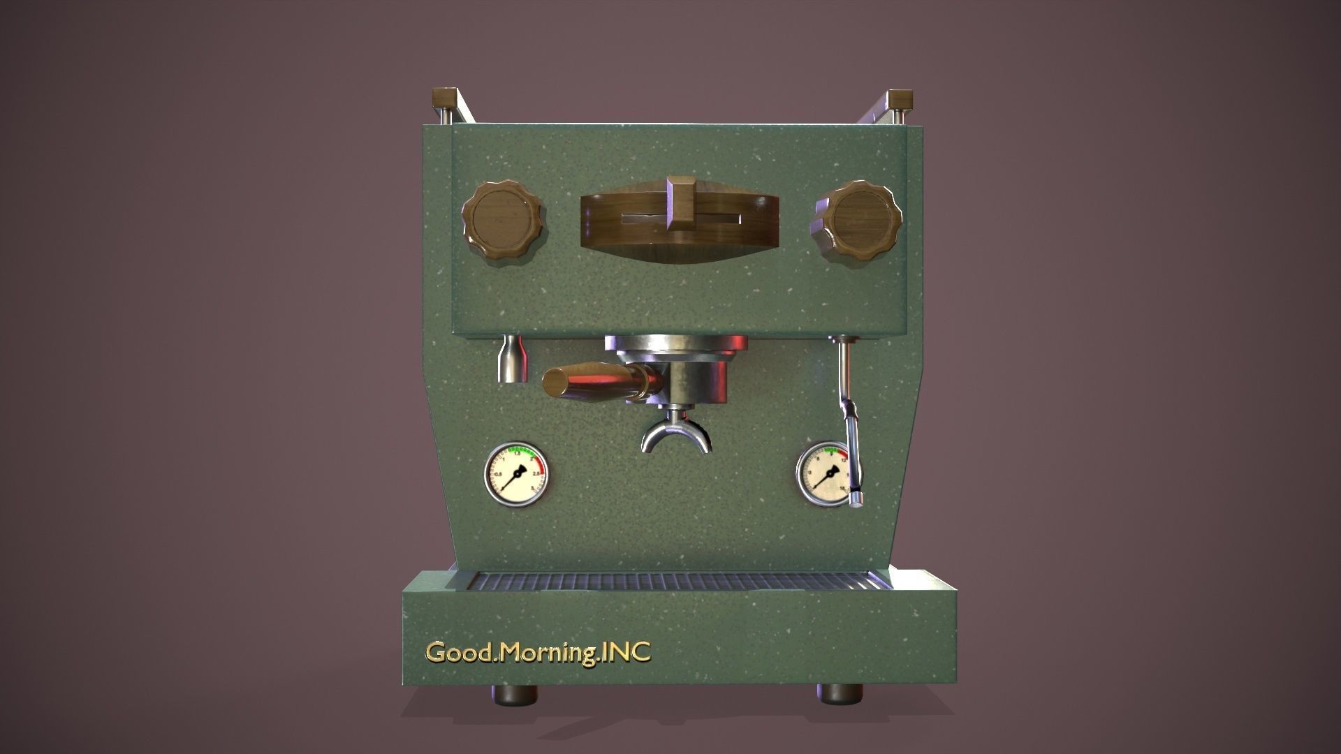 Coffee Machine Low-poly 3D model_2