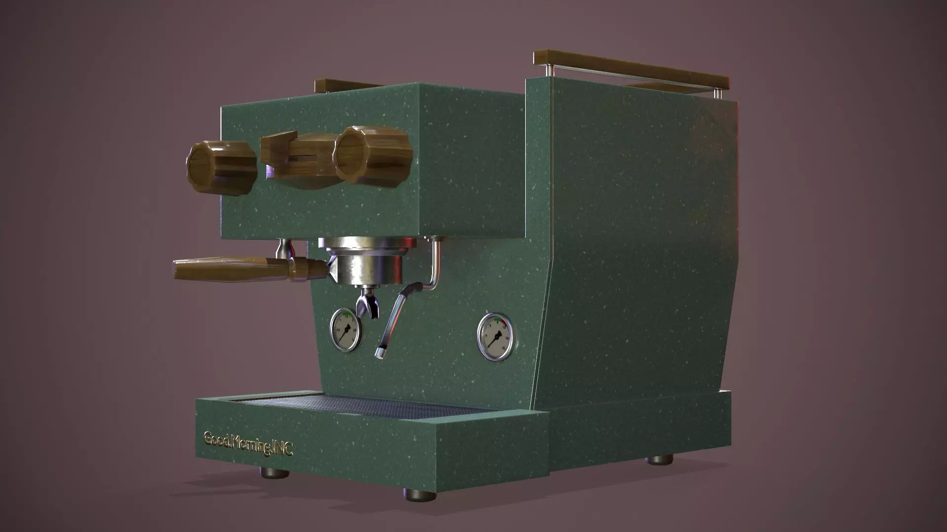 Coffee Machine Low-poly 3D model_0