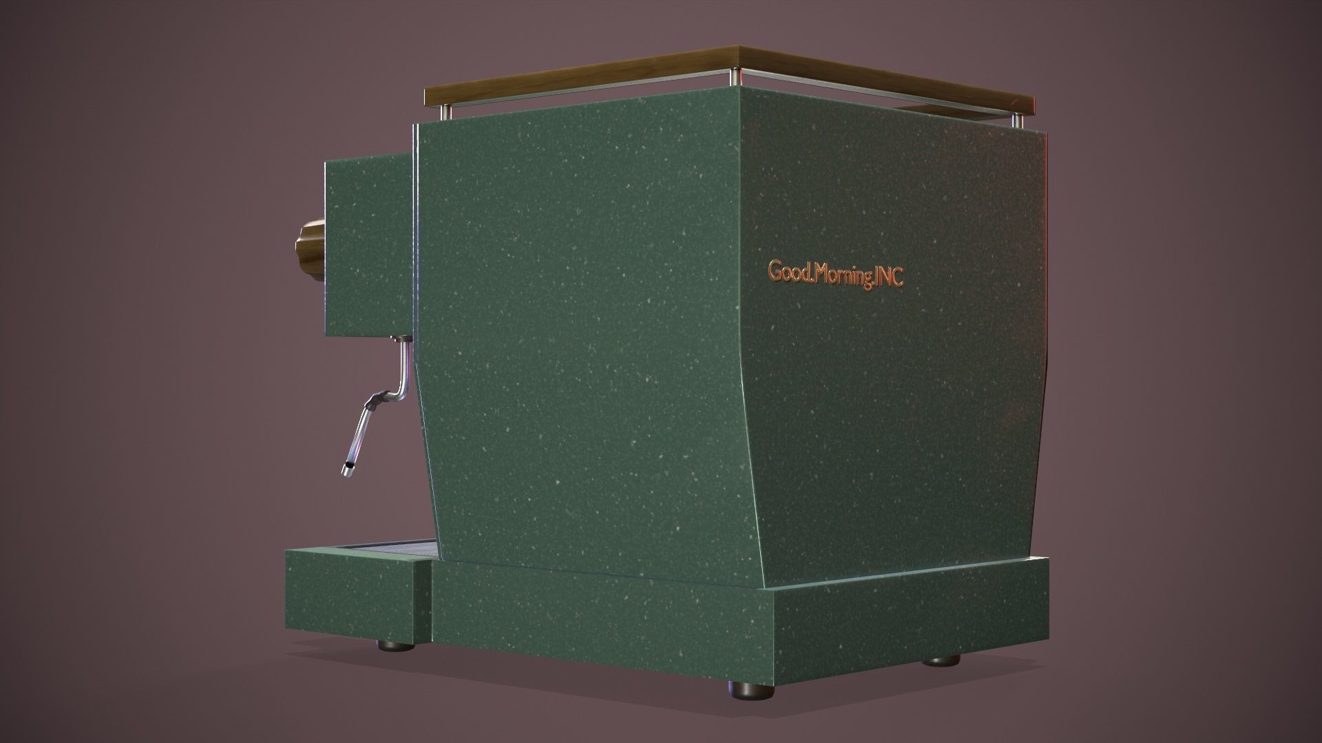 Coffee Machine Low-poly 3D model_7