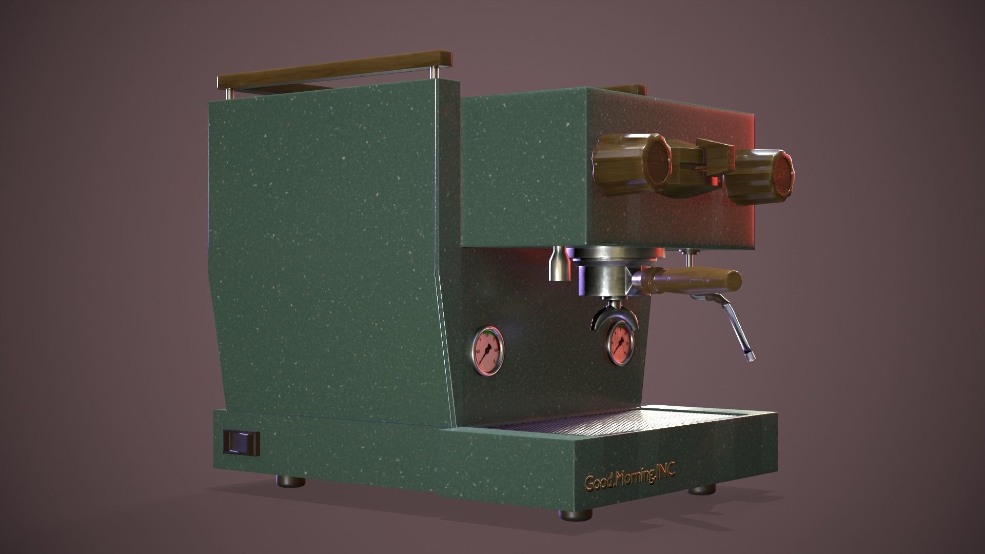Coffee Machine Low-poly 3D model_3