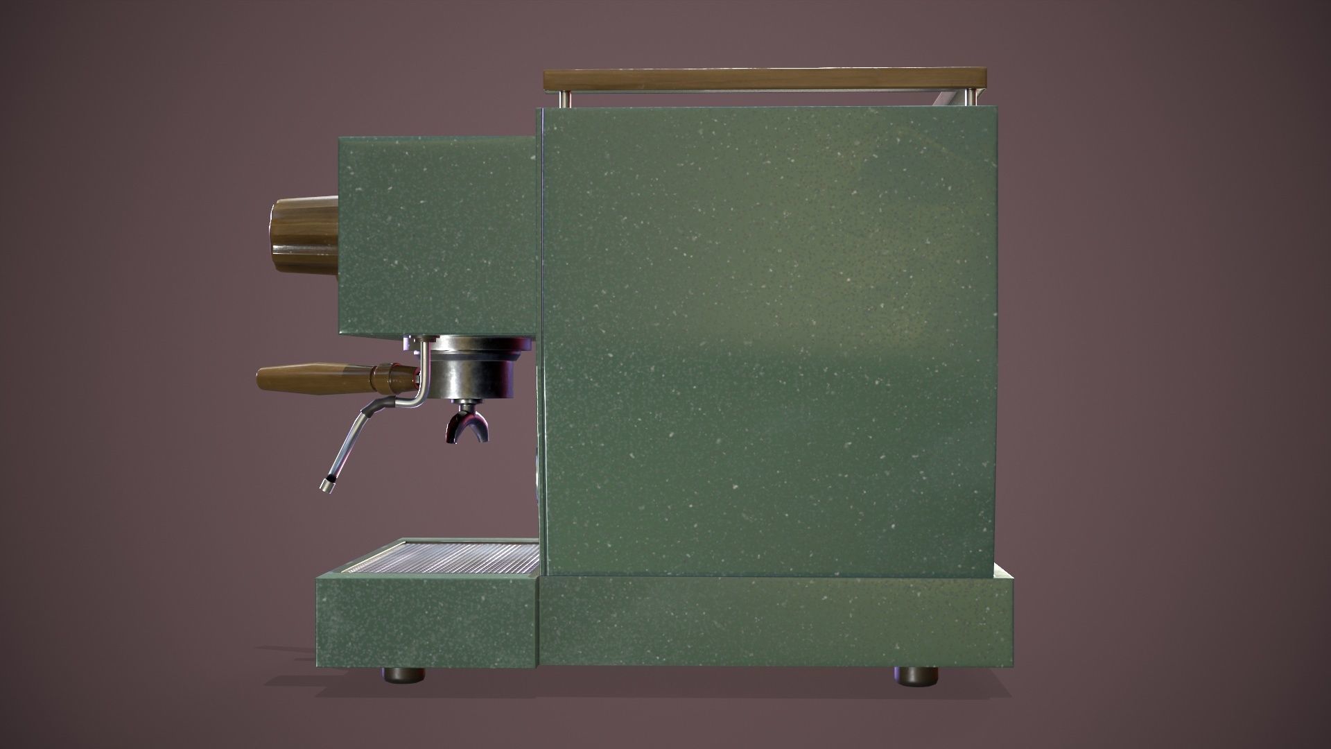 Coffee Machine Low-poly 3D model_8
