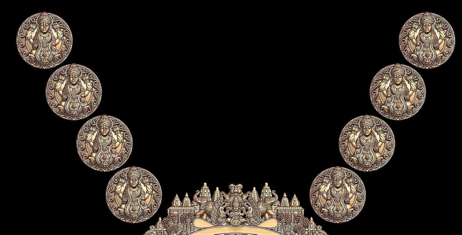 LAXMIJI NECKLACE DARBAR 3D print model_4
