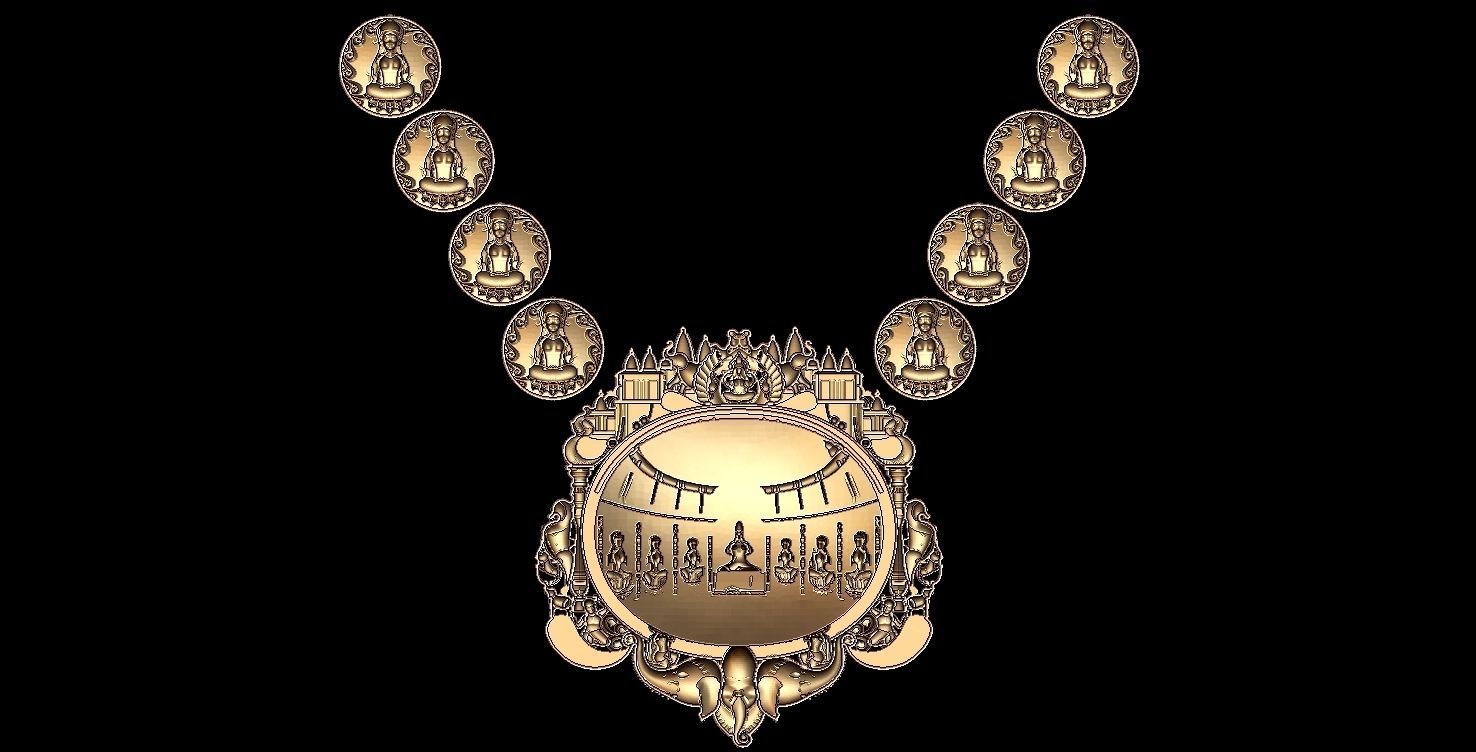 LAXMIJI NECKLACE DARBAR 3D print model_3