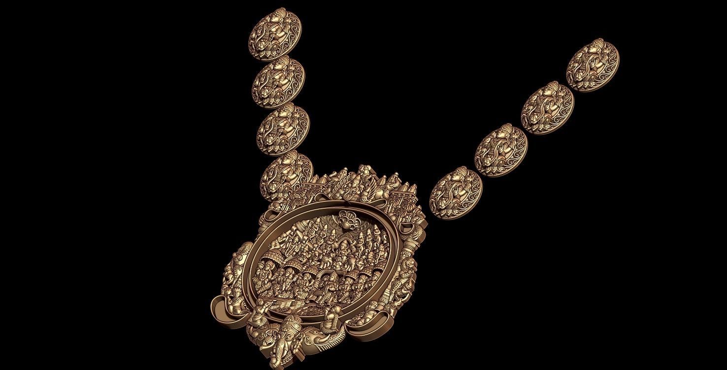 LAXMIJI NECKLACE DARBAR 3D print model_7