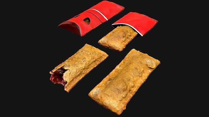 Cherry Pie McDonalds Low-poly 3D model 4