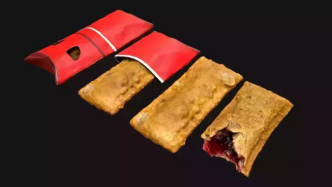 Cherry Pie McDonalds Low-poly 3D model