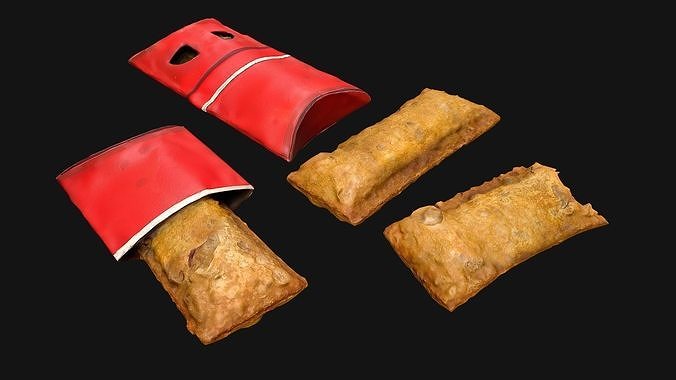 Cherry Pie McDonalds Low-poly 3D model 7