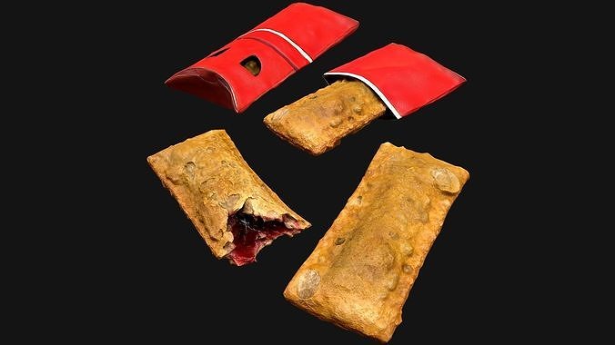 Cherry Pie McDonalds Low-poly 3D model 3