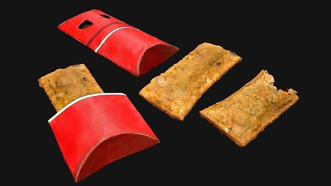 Cherry Pie McDonalds Low-poly 3D model 6