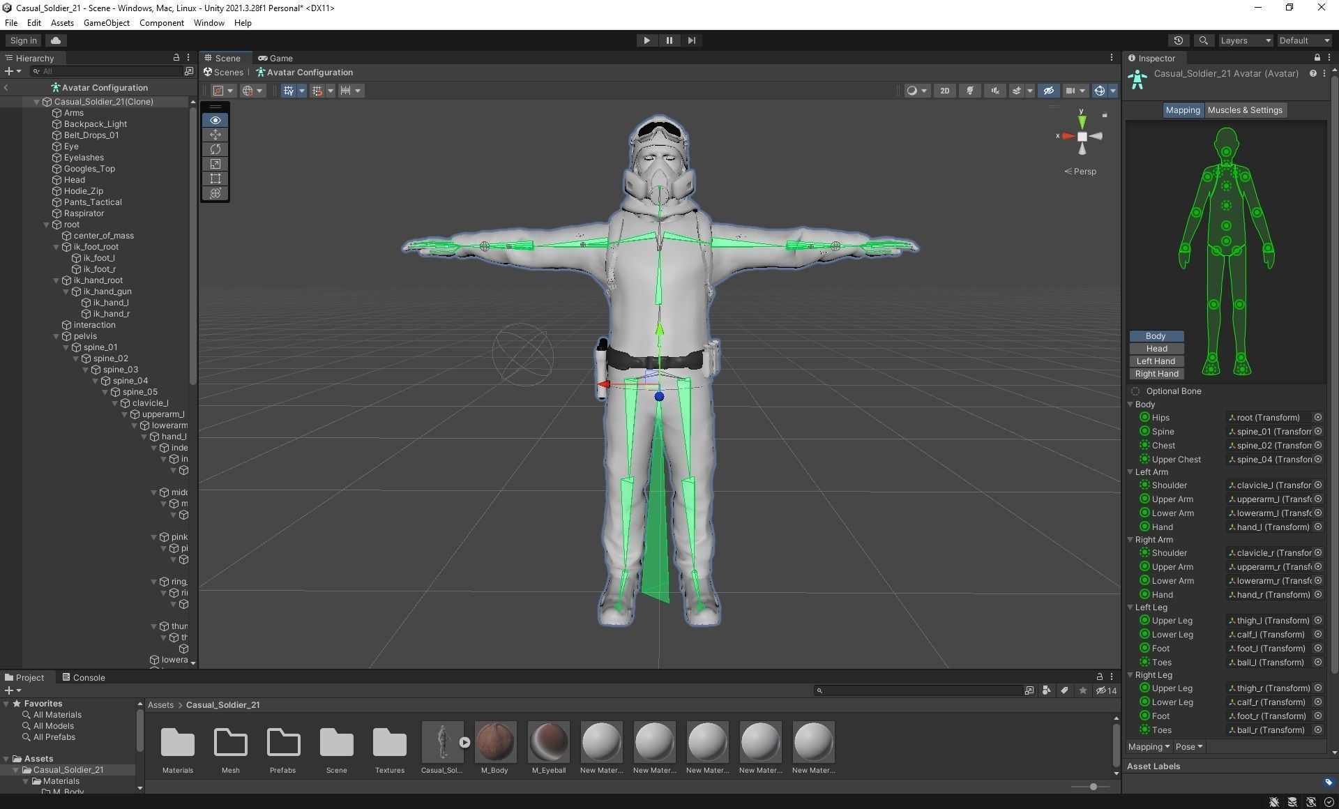 Casual Soldier 21 Low-poly 3D model_3