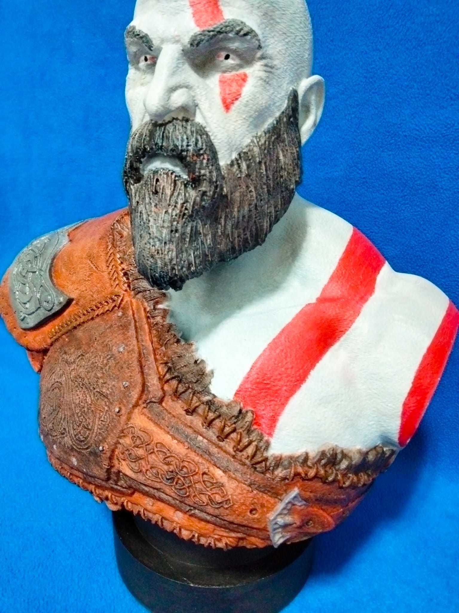 Kratos Bust 3D print model_9