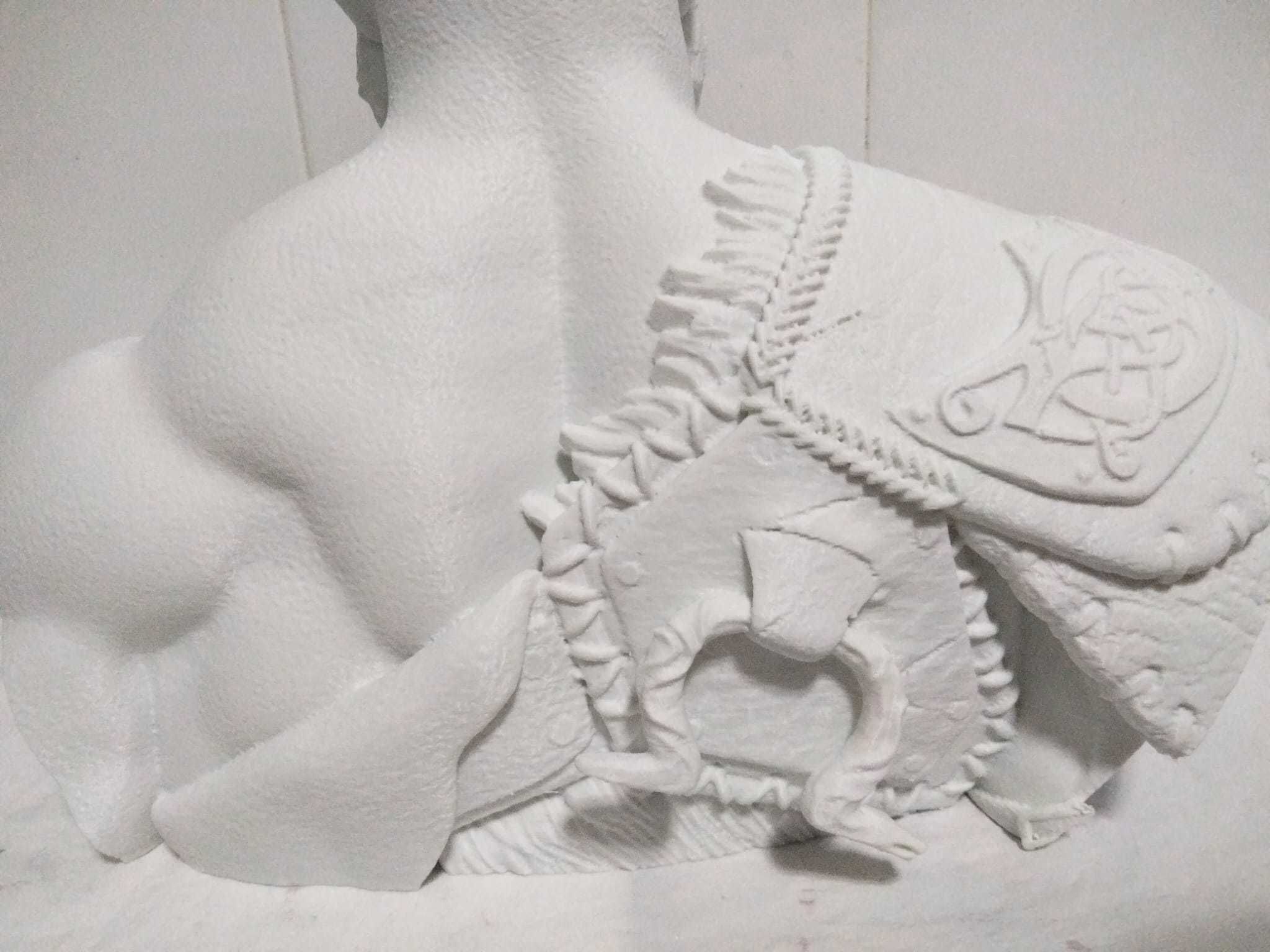 Kratos Bust 3D print model_11