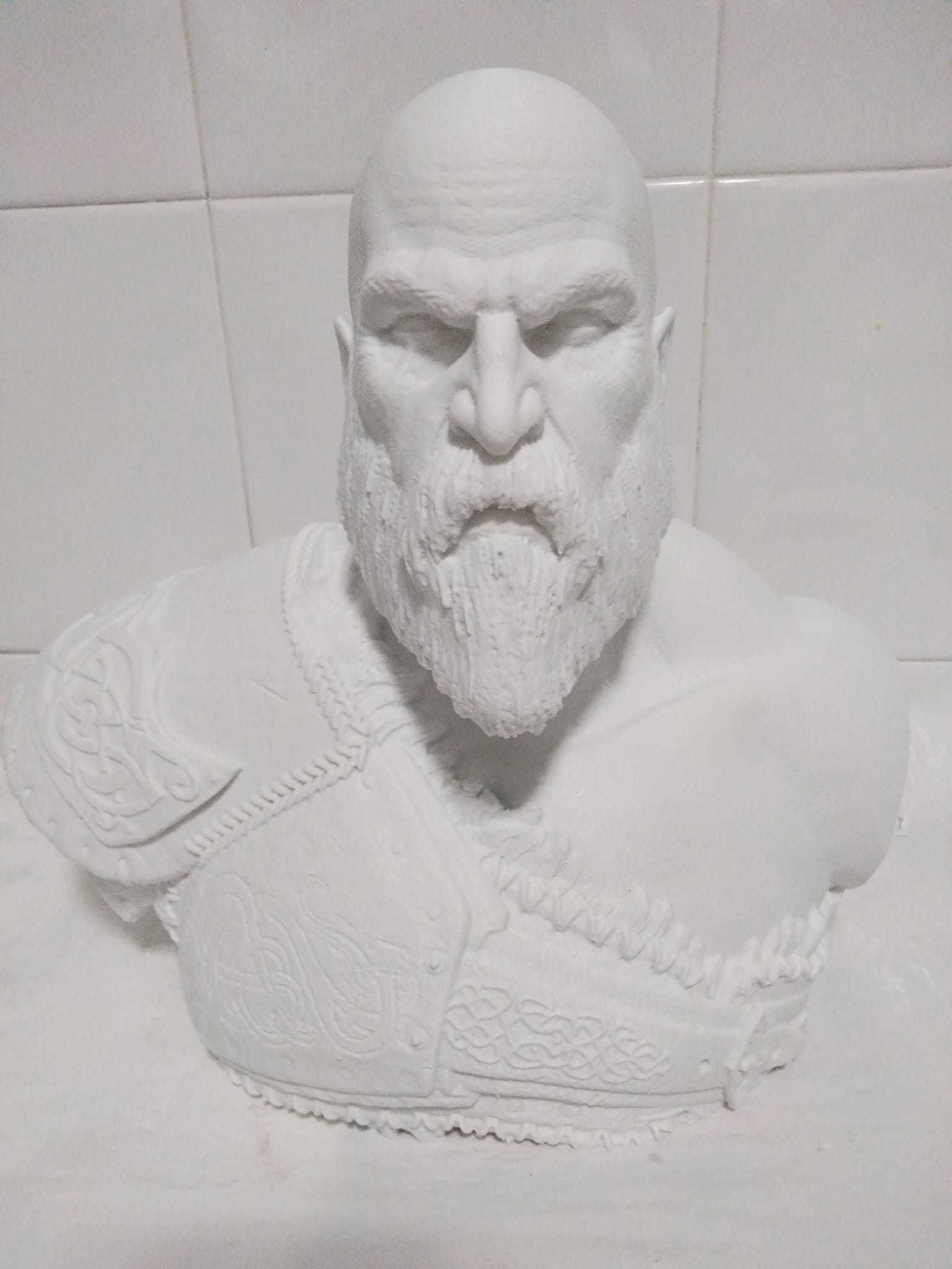 Kratos Bust 3D print model_13