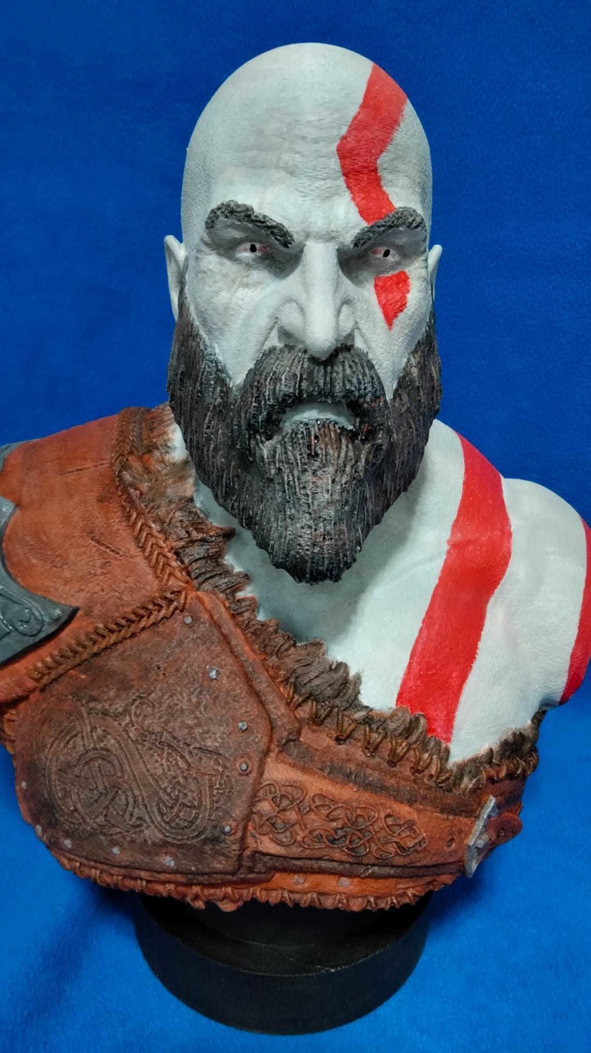 Kratos Bust 3D print model_5