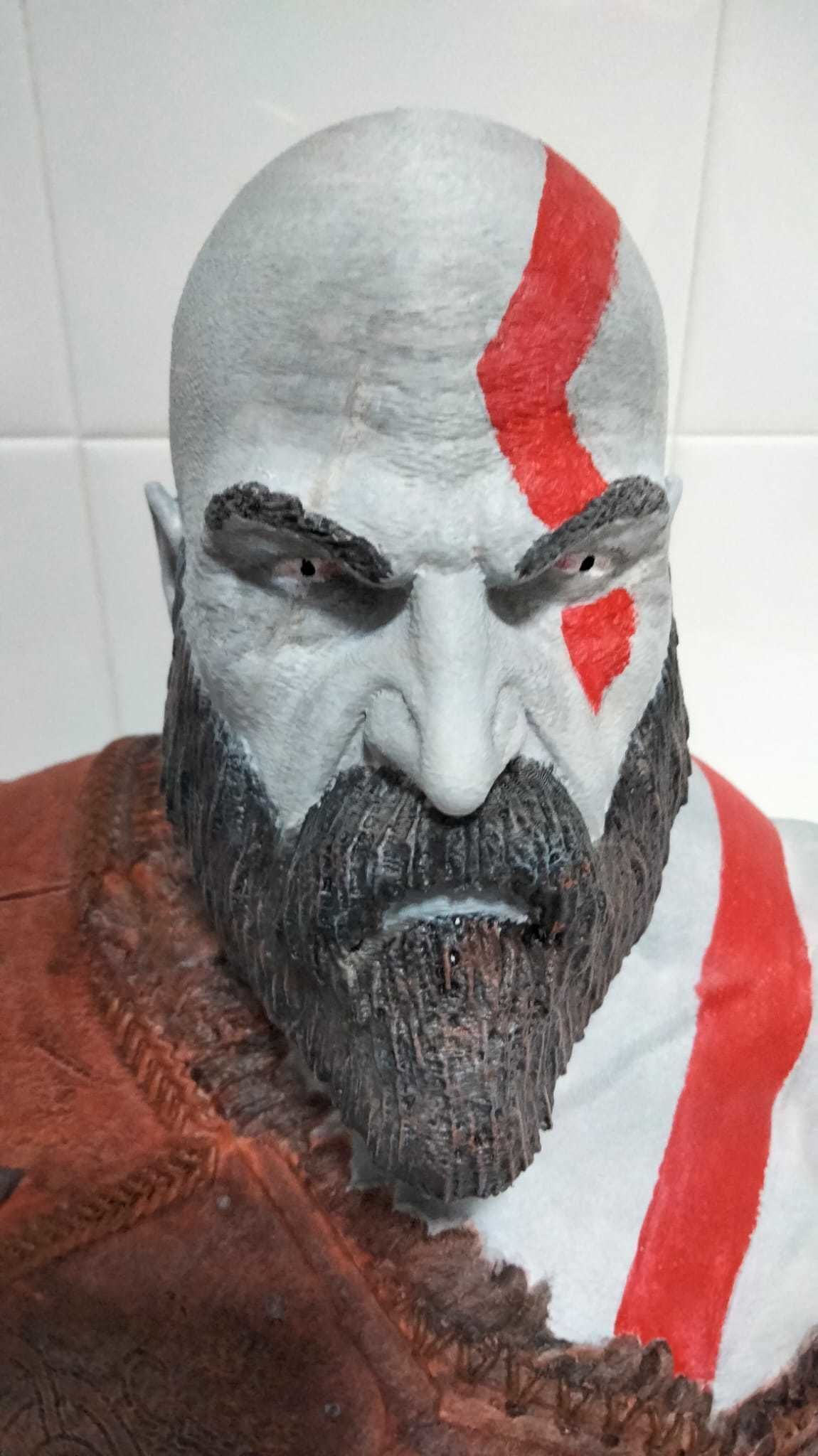 Kratos Bust 3D print model_1