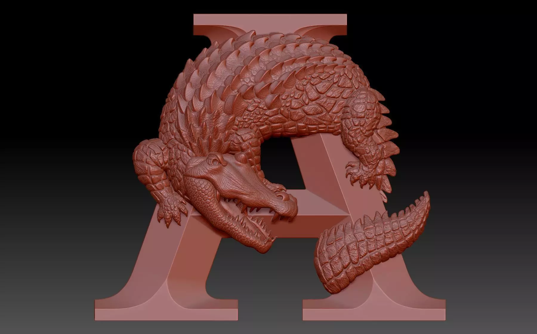The Alligator 3D print model_0