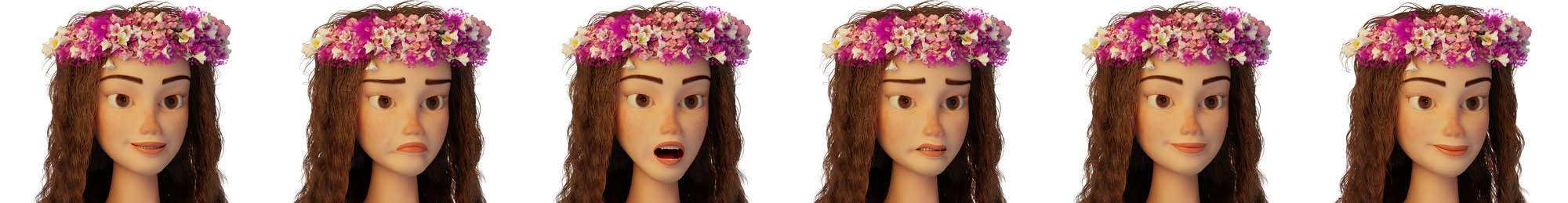 3d Stylized Female Cartoon Character 3D model_8