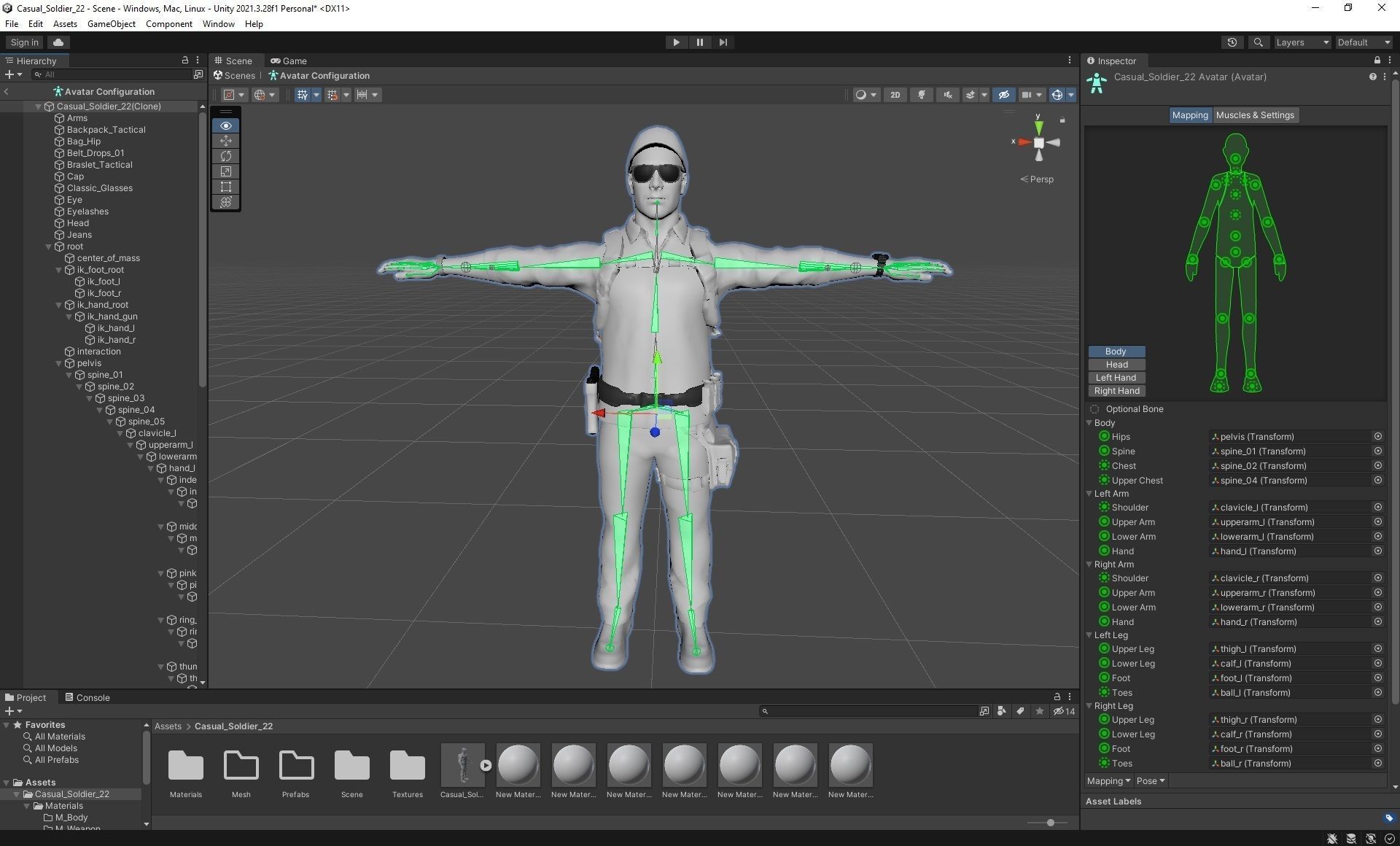 Casual Soldier 22 Low-poly 3D model_3