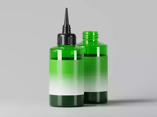 Green Applicator Bottle 3D Model