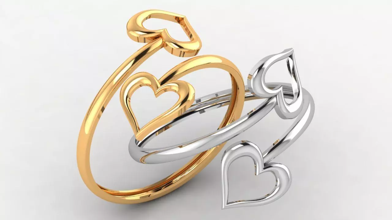 Ring Heart Free 3D print model