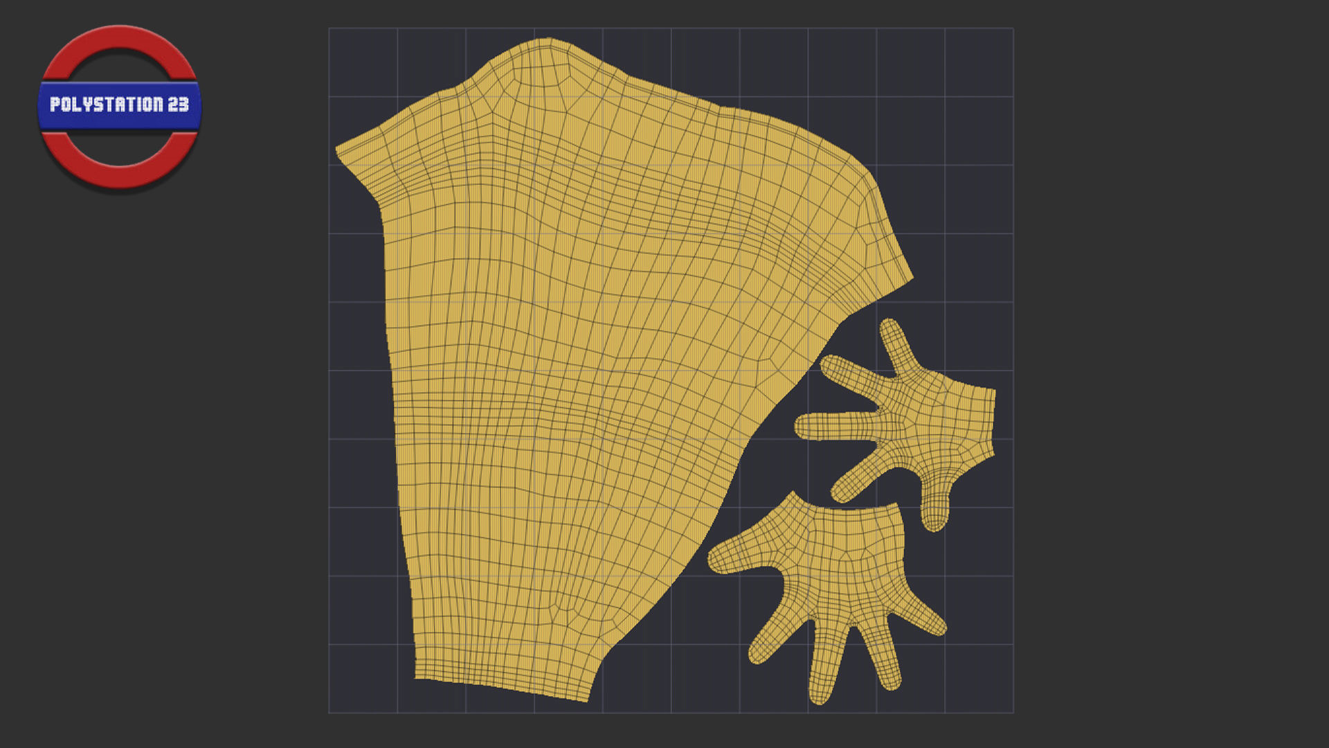 Sci fi arm v2 Game ready Low-poly 3D model_10