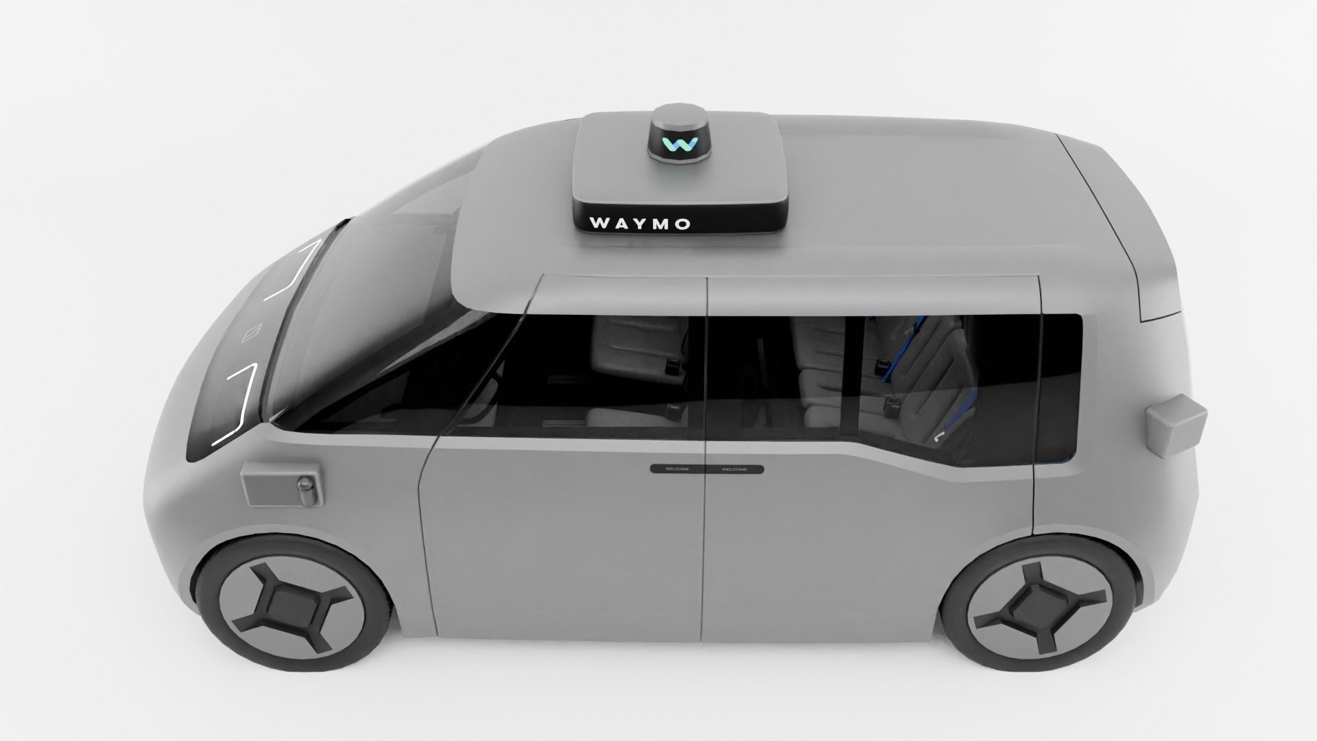 Zeekr Waymo robot taxi 3D model_3