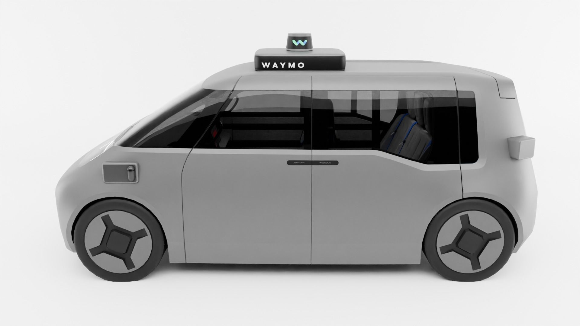Zeekr Waymo robot taxi 3D model_1