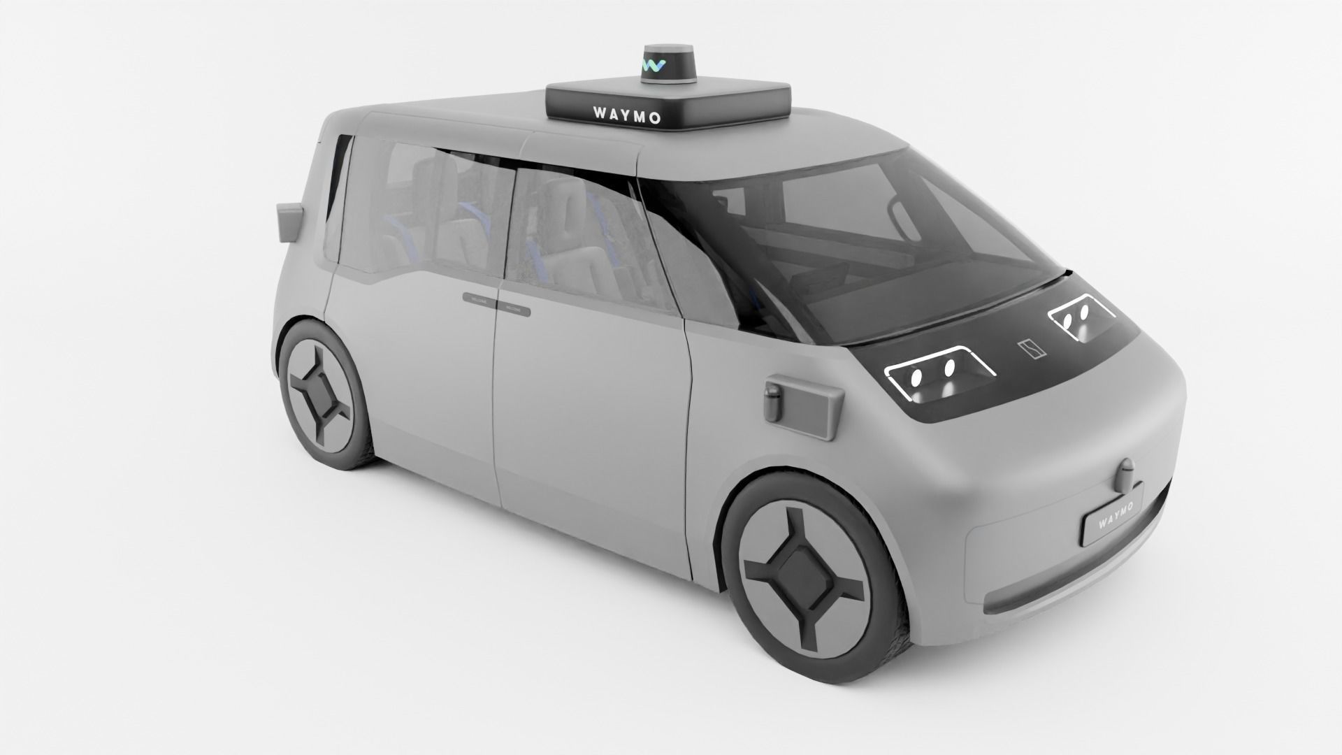 Zeekr Waymo robot taxi 3D model_15