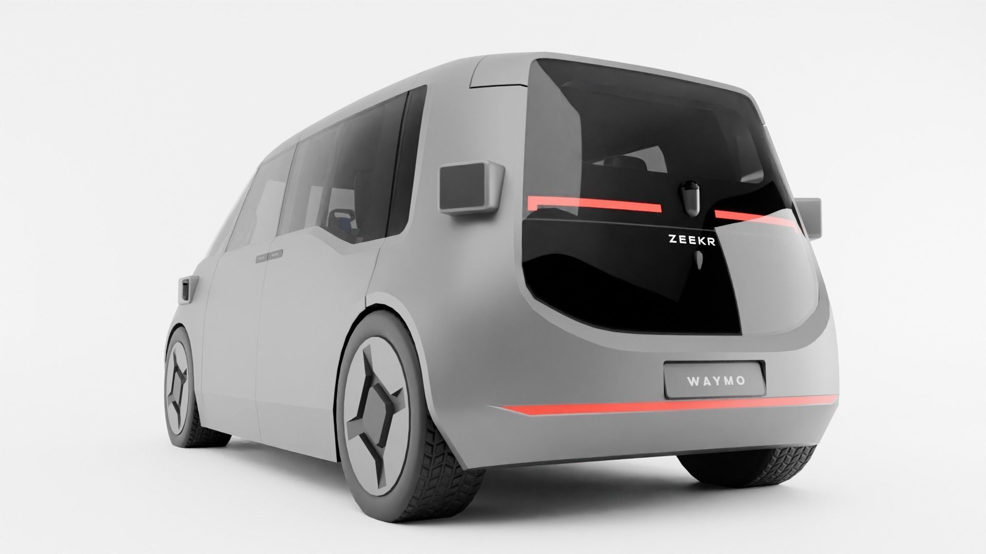 Zeekr Waymo robot taxi 3D model_11