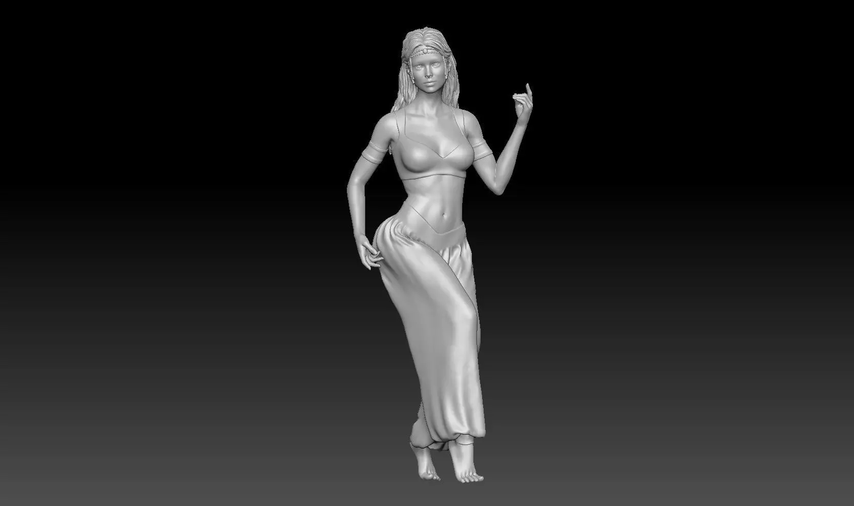 BELLY DANCER GIRL 3 3D print model_0