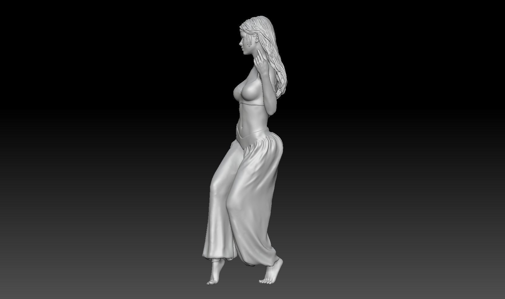 BELLY DANCER GIRL 3 3D print model_1