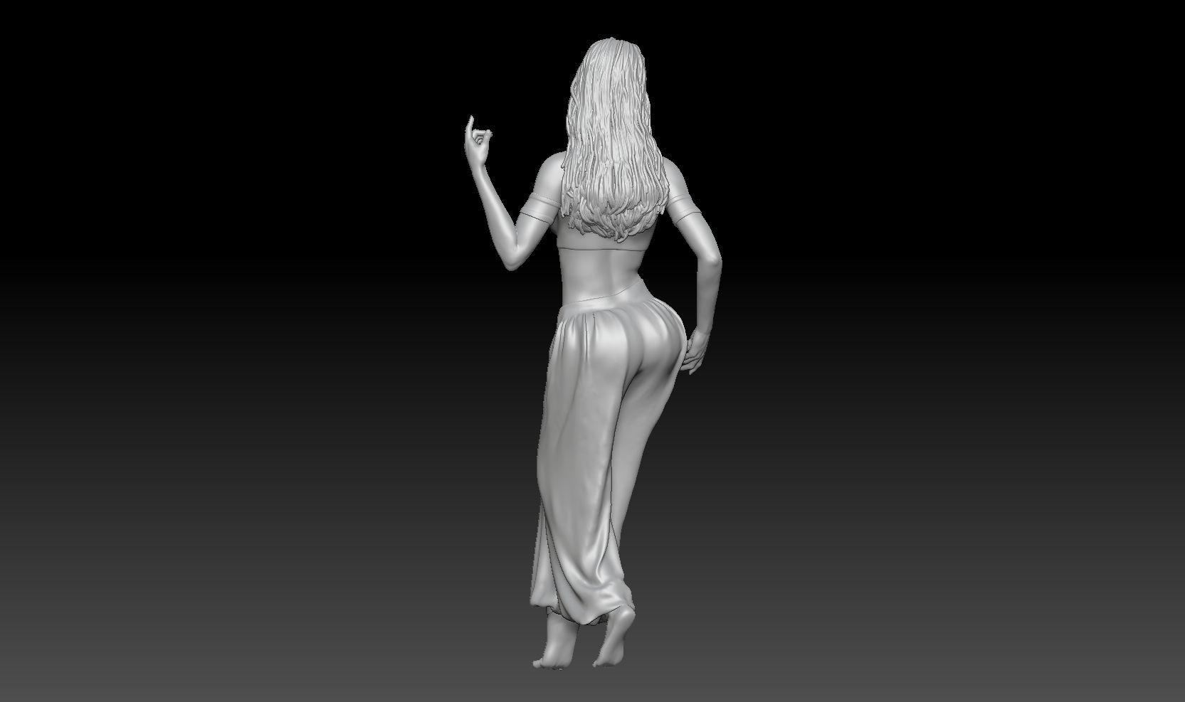 BELLY DANCER GIRL 3 3D print model_2
