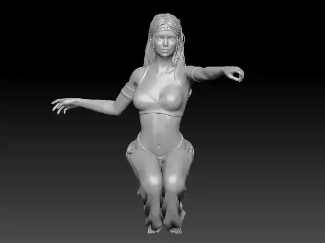 BELLY DANCER GIRL 4 3D print model