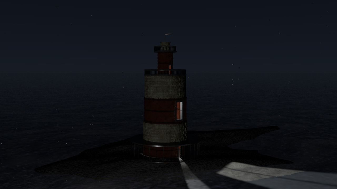 Island lighthouse 3D model_5