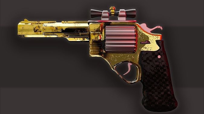 Golden Magnum 3D model