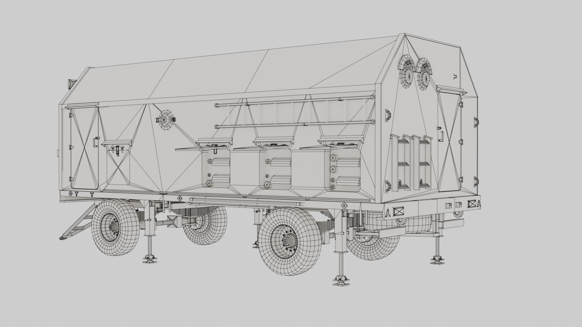 DES 5I57A Military Russian vehicle 5I57A Low-poly 3D model_6
