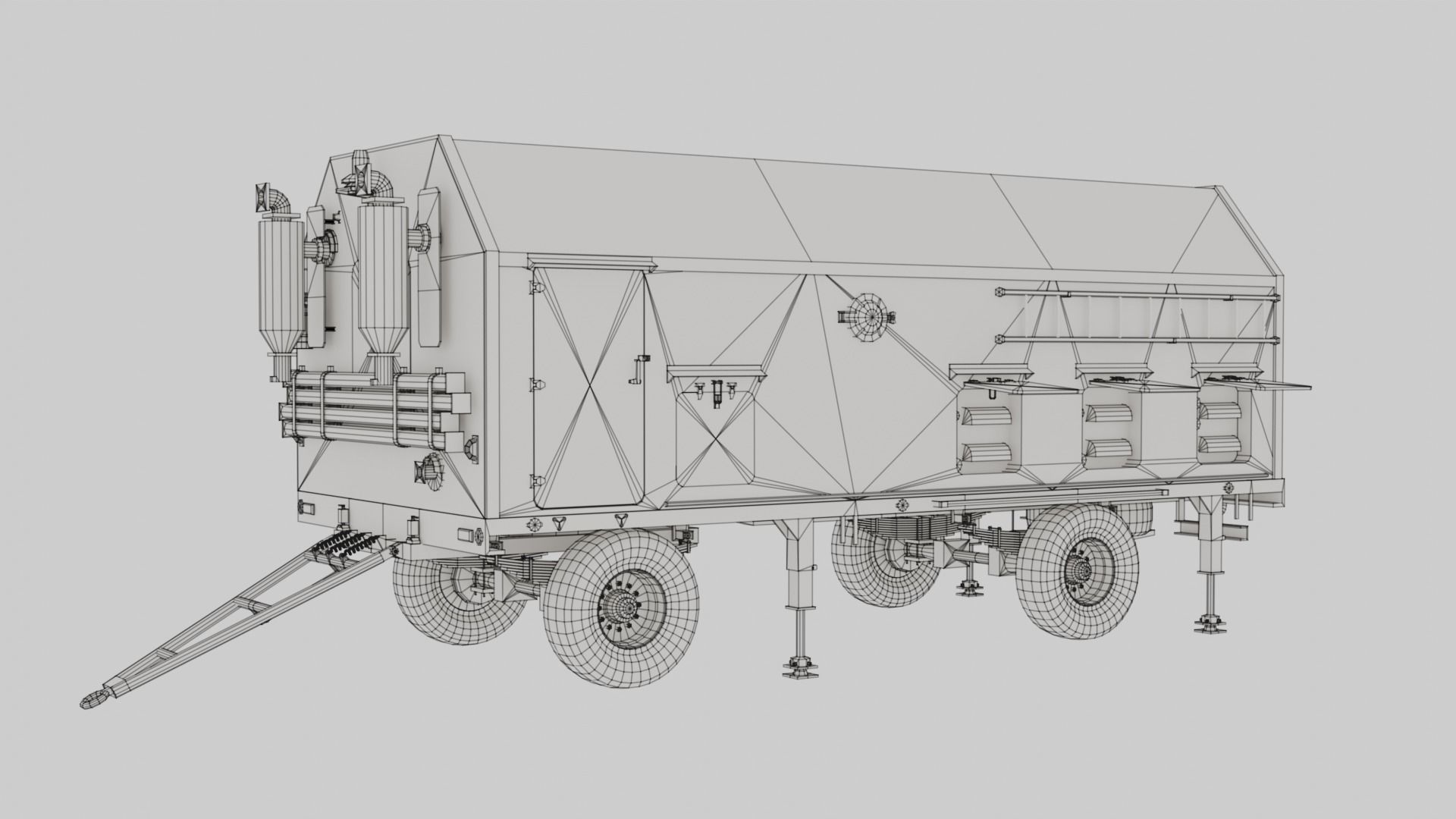 DES 5I57A Military Russian vehicle 5I57A Low-poly 3D model_11