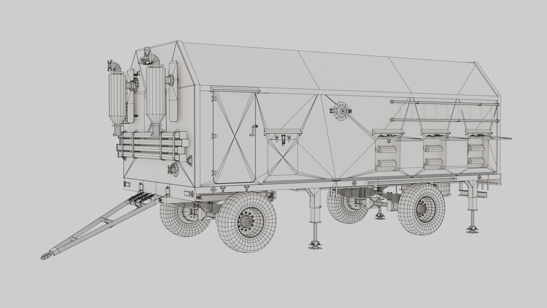 DES 5I57A Military Russian vehicle 5I57A Low-poly 3D model_4