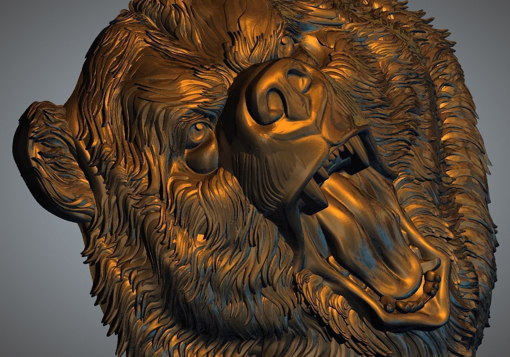 ANGRY BEAR 3D print model_2