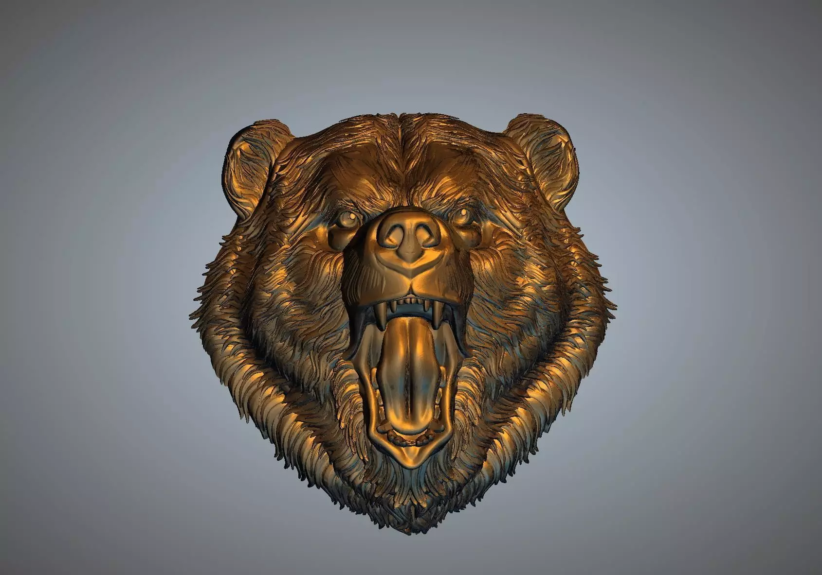 ANGRY BEAR 3D print model_0