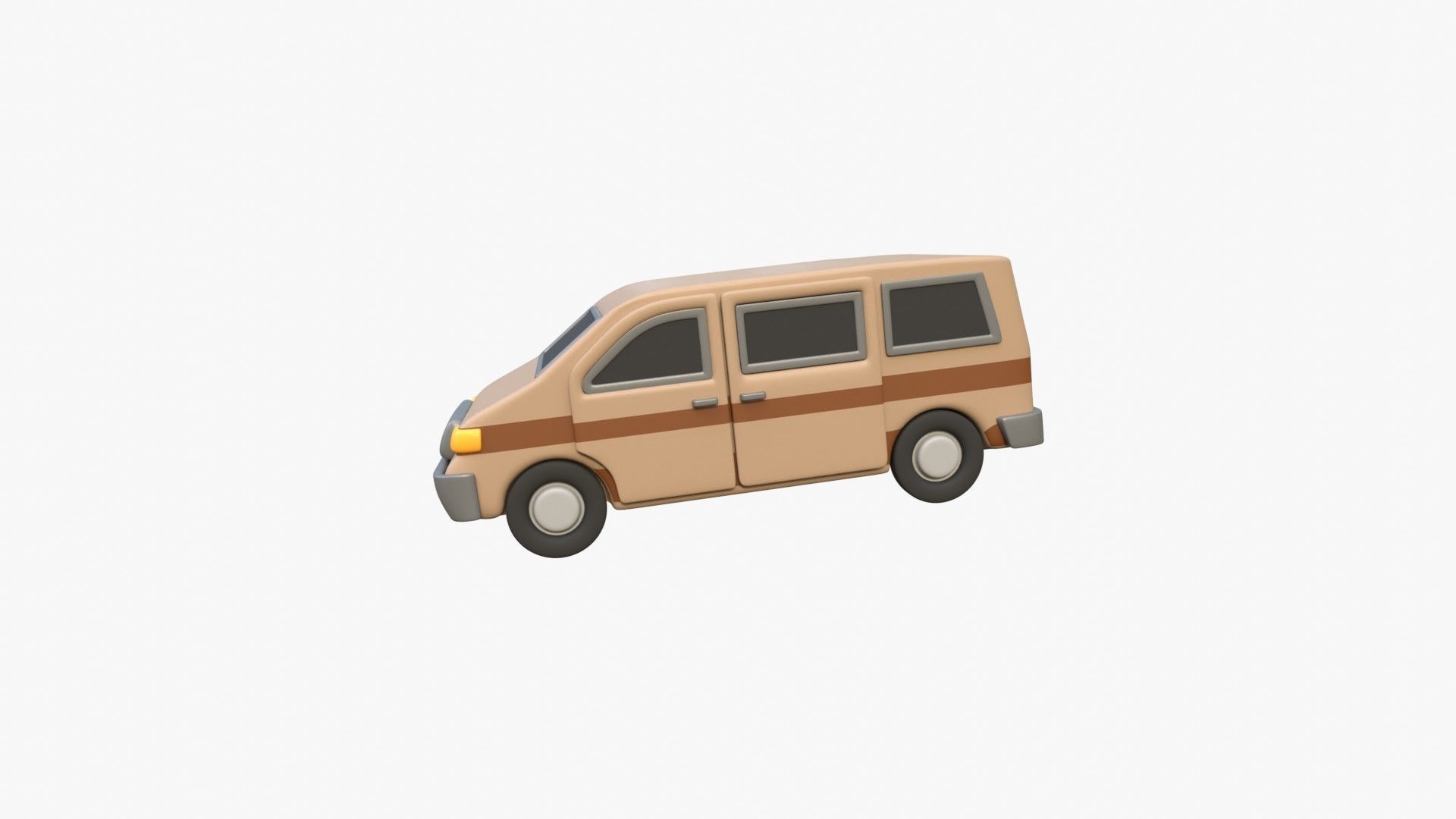 Van Car 3D model_3