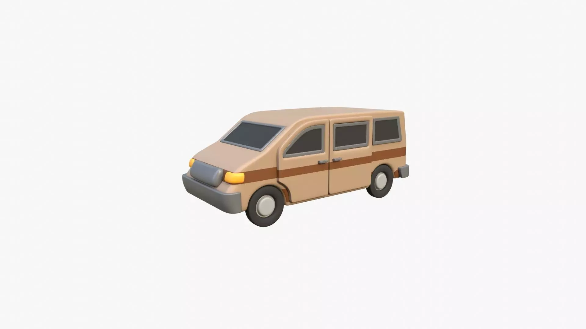Van Car 3D model_0