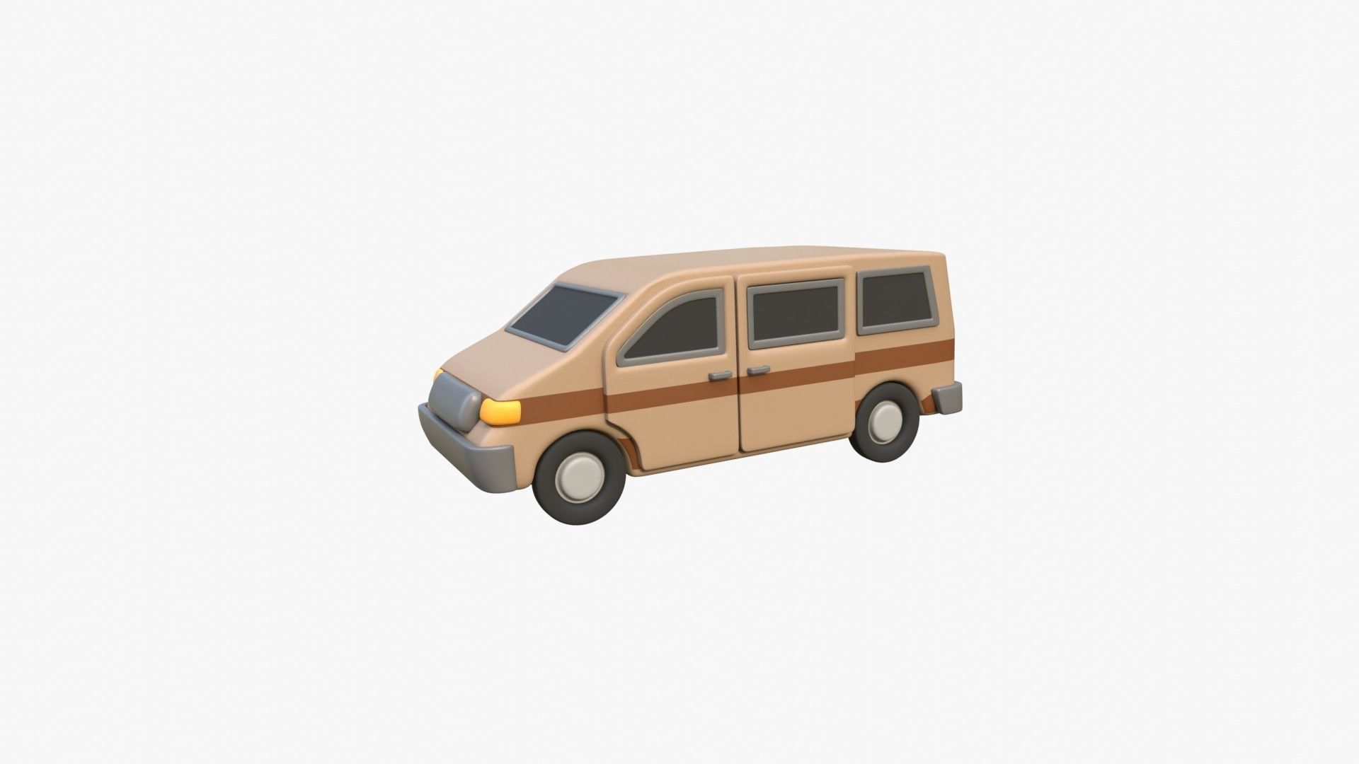 Van Car 3D model_1
