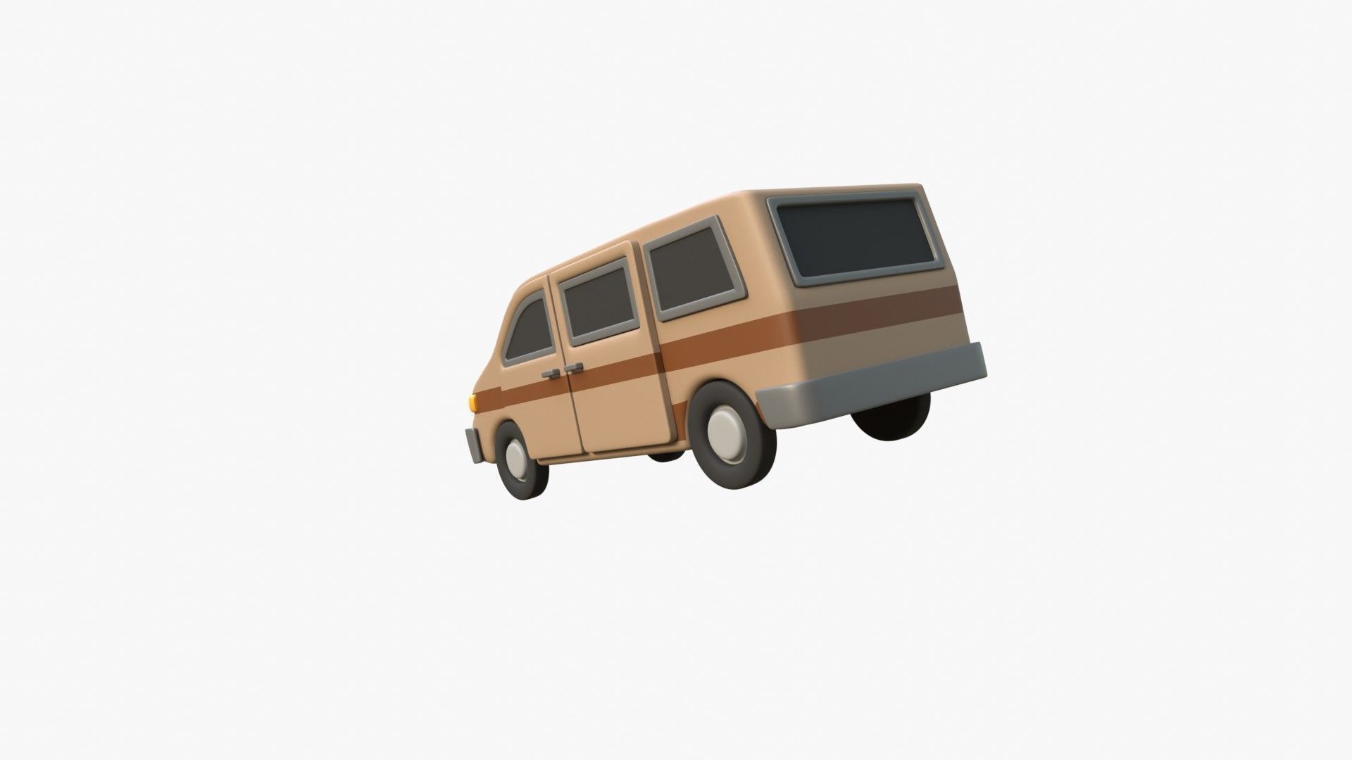 Van Car 3D model_7