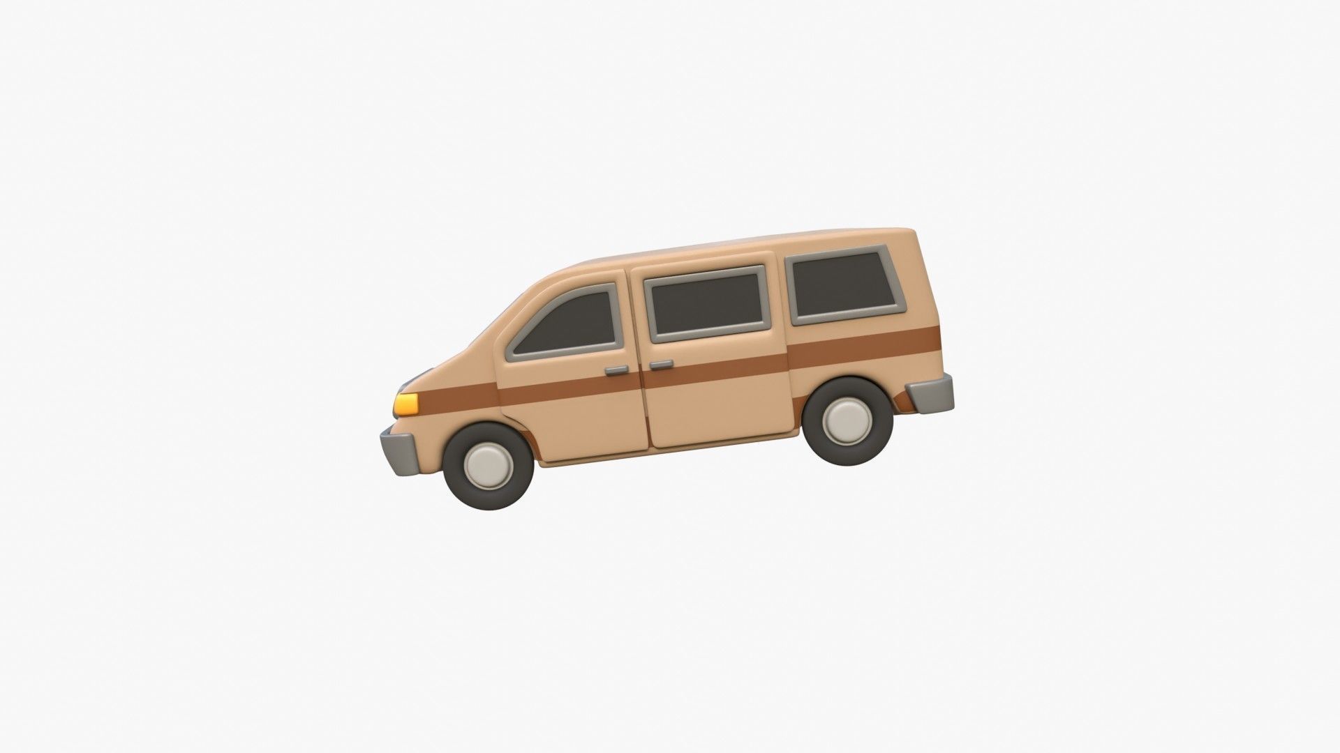 Van Car 3D model_4