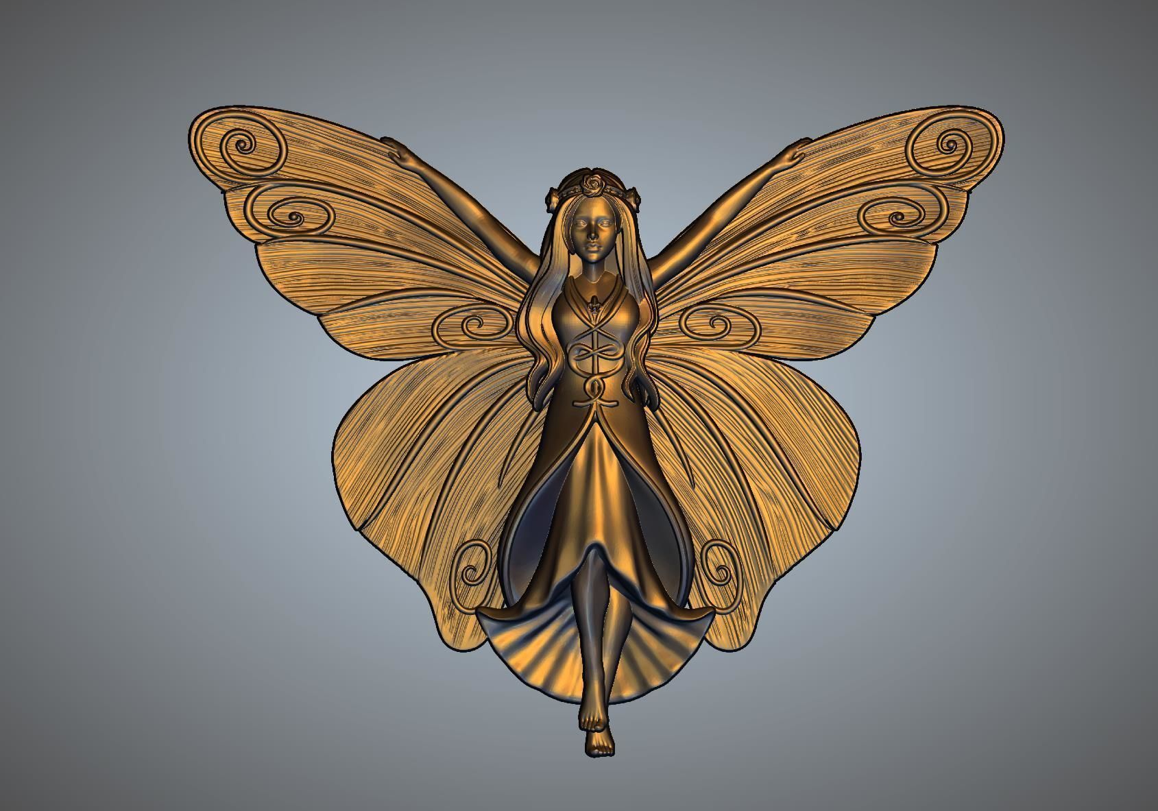 BUTTERFLY 3D print model_5