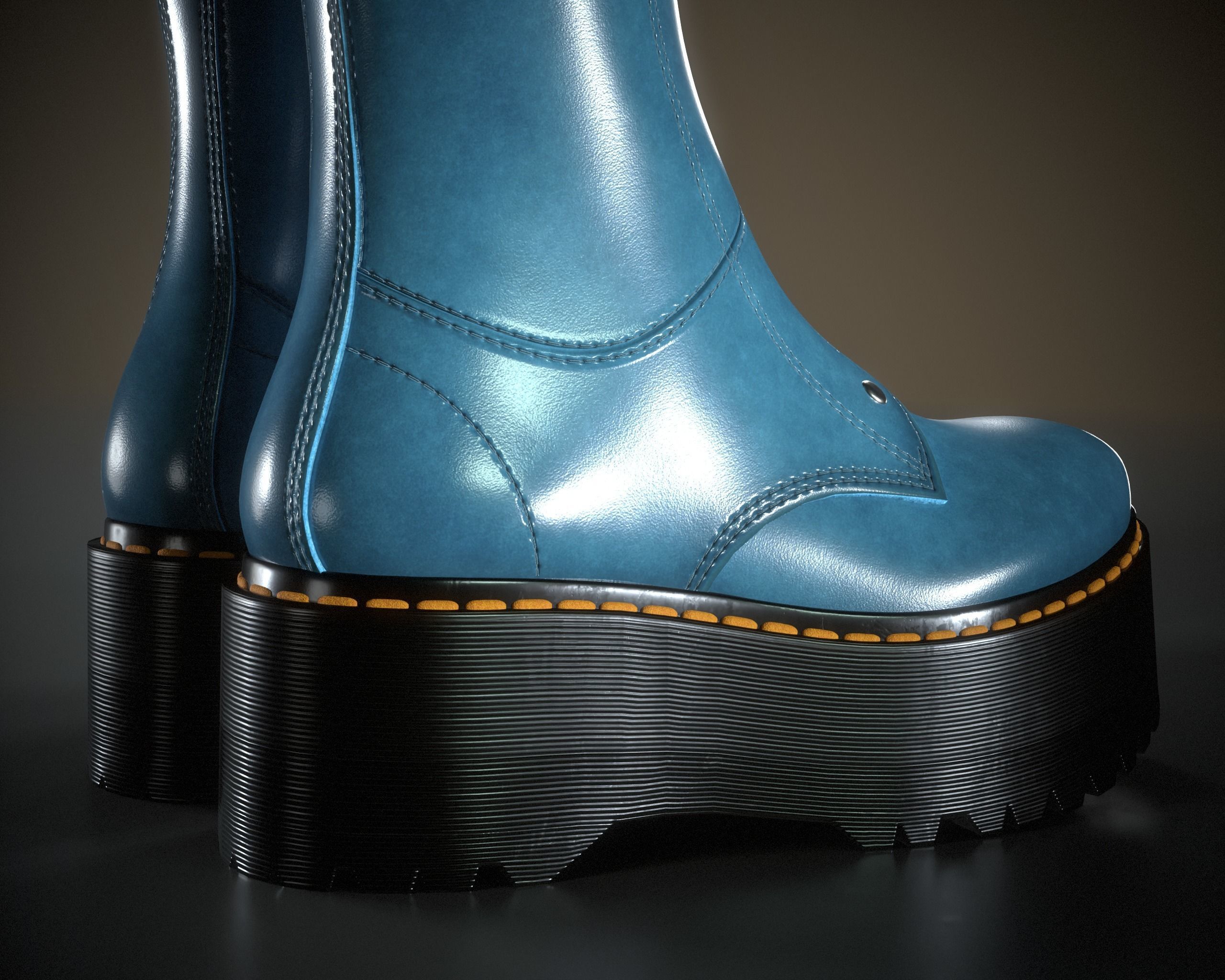 3D model Dr Martens Jetta Hi Max VR / AR / low-poly | CGTrader