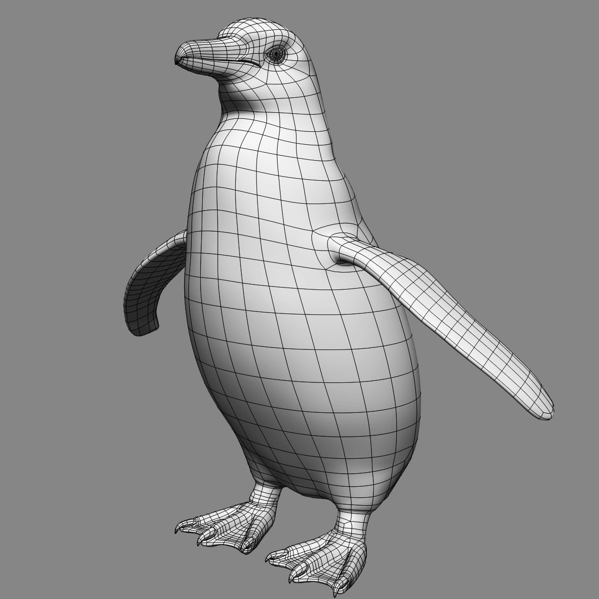 Humboldt Penguin 3D model_13