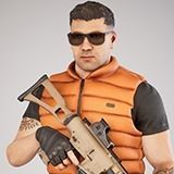 Casual Soldier 24 Low-poly 3D model_5