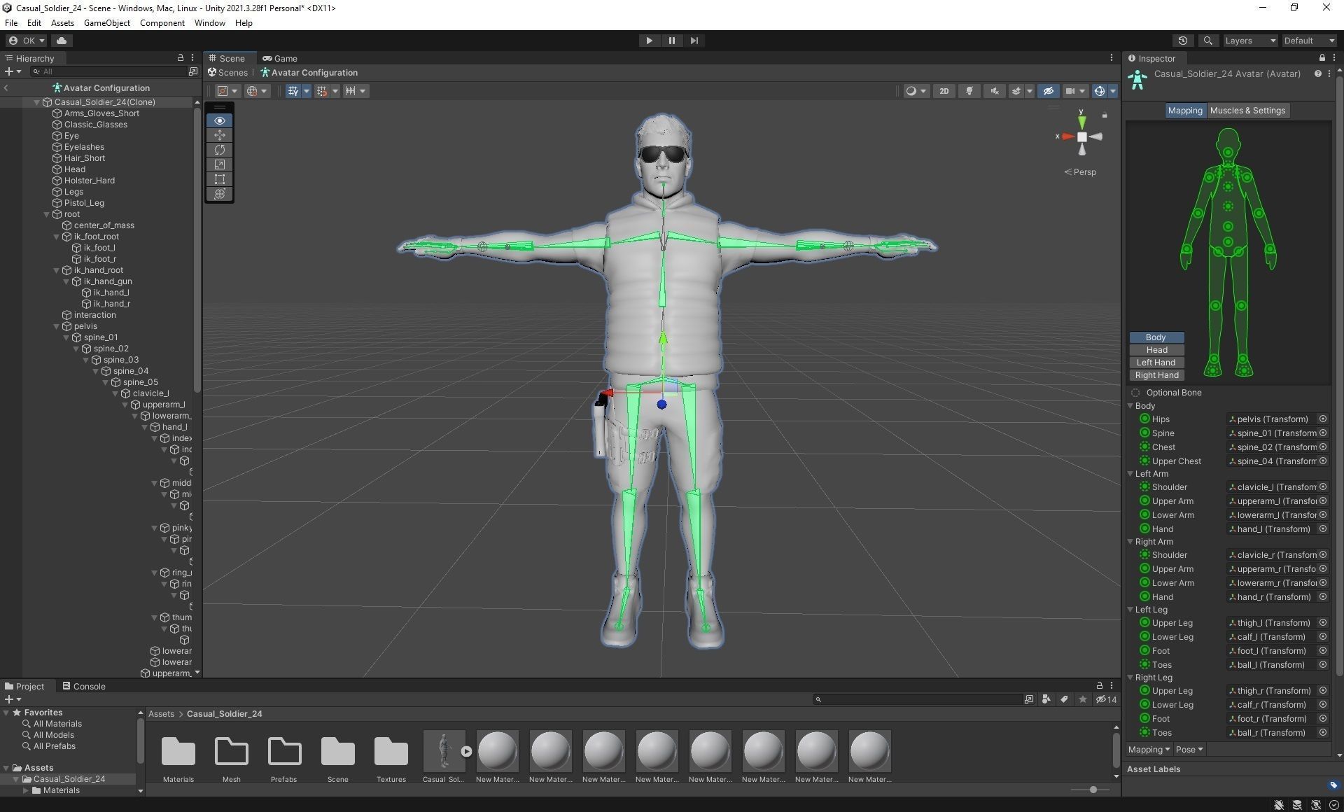 Casual Soldier 24 Low-poly 3D model_3